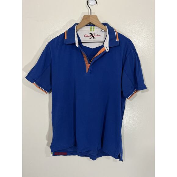 Robert Graham Polo Shirt M Tailored Preppy Luxury Golf Normcore Vacation Dad 90s - Picture 1 of 15